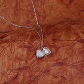 Open Heart Love Pendant Chain